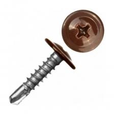 Саморезы с полусферической головкой и прессшайбой используются для крепления тонколистового металла (до 0.9 мм), листов поликарбоната, других изделий и материалов к металлическому основанию толщиной не более 2 мм без предварительного сверления. Подготовленные отверстия (просверленные) позволяют увеличить спектр используемых оснований из металла до 6 мм. Покраска в цвета RAL производится на автоматическом оборудовании европейского производства. Под заказ мы можем покрасить саморезы в любой цвет из цветовых стандартов RAL/RR. Саморезы с полусферической головкой и прессшайбой используются для крепления тонколистового металла (до 0.9 мм), листов поликарбоната, других изделий и материалов к металлическому основанию толщиной не более 2 мм без предварительного сверления. Подготовленные отверстия (просверленные) позволяют увеличить спектр используемых оснований из металла до 6 мм. Покраска в цвета RAL производится на автоматическом оборудовании европейского производства. Под заказ мы можем покрасить саморезы в любой цвет из цветовых стандартов RAL/RR.