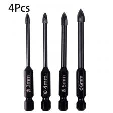 GlassDrill набор сверл по бетону 4 шт. 3-6 мм GlassDrill набор сверл по бетону 4 шт. 3-6 мм