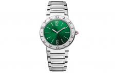 BVLGARI Часы Series Wrist Watch Quartz Movement Stainless Steel Watchband 33mm Green Dial Women's Watch, Green Dial BVLGARI Часы Series Wrist Watch Quartz Movement Stainless Steel Watchband 33mm Green Dial Women's Watch, Green Dial