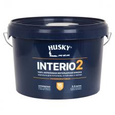 краска акриловая HUSKY INTERIO 2 для стен и потолков 2,5л, арт.32197 краска акриловая HUSKY INTERIO 2 для стен и потолков 2,5л, арт.32197