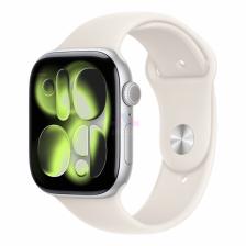 Apple Watch Series 11 46 мм Корпус из алюминия «Silver» Спортивный ремешок M/L «Starlight» Apple Watch Series 11 46 мм Корпус из алюминия «Silver» Спортивный ремешок M/L «Starlight»