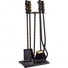 Набор для камина №11 Станкоинструмент и оснастка 4811381029445 - неотъемлемый аксессуар, который обязательно понадобится на даче, в доме или в бане. В состав набора входит кочерга, щетка, совок, щипцы и подставка для инструментов. Этот комплект инструментов идеально подходит для мангалов, каминов, печей, тандыров. Он функционален и вместе с тем компактен, что делает его уместным в любом интерьере, не занимая при этом много места. Рабочие части инструментов покрыты огнеупорной матовой краской, что позволяет им выдерживать температуру до 800 градусов. Набор для камина №11 Станкоинструмент и оснастка 4811381029445 - неотъемлемый аксессуар, который обязательно понадобится на даче, в доме или в бане. В состав набора входит кочерга, щетка, совок, щипцы и подставка для инструментов. Этот комплект инструментов идеально подходит для мангалов, каминов, печей, тандыров. Он функционален и вместе с тем компактен, что делает его уместным в любом интерьере, не занимая при этом много места. Рабочие части инструментов покрыты огнеупорной матовой краской, что позволяет им выдерживать температуру до 800 градусов.