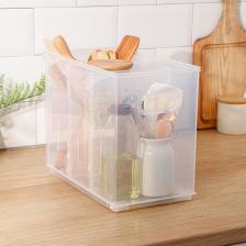 Контейнер для хранения без крышки ROLLY, 10.6 л, 16.8x30.5x24.2 см, прозрачный Контейнер для хранения без крышки ROLLY, 10.6 л, 16.8x30.5x24.2 см, прозрачный