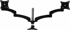 Кронштейны для мониторов Cactus CS-VM-FE124D-BK черный Кронштейн для 2-х мониторов 15"-27" макс.8кг настольный поворот и наклон Кронштейны для мониторов Cactus CS-VM-FE124D-BK черный Кронштейн для 2-х мониторов 15"-27" макс.8кг настольный поворот и наклон