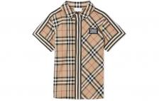 Детская рубашка Burberry, цвет Archive Beige Детская рубашка Burberry, цвет Archive Beige