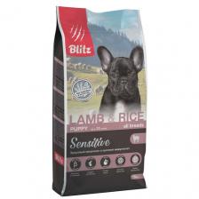Blitz Puppy Sensitive All Breeds Lamb & Rice / Сухой корм Блиц для Щенков всех пород Ягненок рис Blitz Puppy Sensitive All Breeds Lamb & Rice / Сухой корм Блиц для Щенков всех пород Ягненок рис