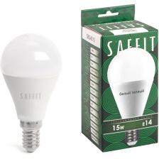 Лампа светодиодная Saffit SBG4515 55209 Шарик E14 15W 230V 2700K Лампа светодиодная Saffit SBG4515 55209 Шарик E14 15W 230V 2700K