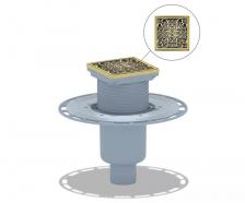 Душевой трап Bronze de Luxe бронза дизайн-решетка Узоры Душевой трап Bronze de Luxe бронза дизайн-решетка Узоры