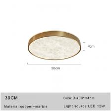 Потолочный светильник IMPROPER из меди и мрамора, теплый свет Потолочный светильник IMPROPER из меди и мрамора, теплый свет