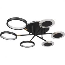 Потолочная светодиодная люстра на штанге 10164S Loft It Megan Black кольцо Потолочная светодиодная люстра на штанге 10164S Loft It Megan Black кольцо