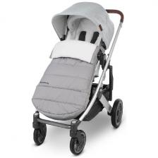 Чехол утепленный с мехом UPPAbaby серебристый меланж 0920-CGN-WW-STL Чехол утепленный с мехом UPPAbaby серебристый меланж 0920-CGN-WW-STL