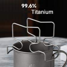 Титановый держатель фильтра для кофе, многоразовые легкие ушные капельные фильтры для кофе, бумажный пакет, полка, фильтры для чая, корзины для капельниц Титановый держатель фильтра для кофе, многоразовые легкие ушные капельные фильтры для кофе, бумажный пакет, полка, фильтры для чая, корзины для капельниц