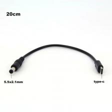 0,2 м USB Type C Male to DC Male 5,5X2,5 5,5x2,1 мм 5 В 3A 15 Вт USB C Разъем питания Удлинительный зарядный кабель Зарядка для камеры Маршрутизатор O 0,2 м USB Type C Male to DC Male 5,5X2,5 5,5x2,1 мм 5 В 3A 15 Вт USB C Разъем питания Удлинительный зарядный кабель Зарядка для камеры Маршрутизатор O