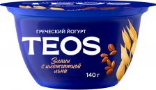 Йогурт Савушкин Греческий Teos Злаки с клетчаткой льна 2% 140г Йогурт Савушкин Греческий Teos Злаки с клетчаткой льна 2% 140г
