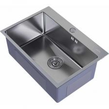 Настольная мойка MIXLINE PRO 65x45, 3 мм, выпуск 3 1/2, 22 см, с сифоном, сатин 547237 Настольная мойка MIXLINE PRO 65x45, 3 мм, выпуск 3 1/2, 22 см, с сифоном, сатин 547237