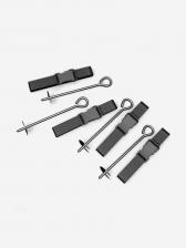 Колья для крепления батута к земле UNIX Line (4 шт.), Черный Колья для крепления батута к земле UNIX Line (4 шт.), Черный