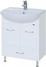 Тумба под раковину Bellezza Уют 60 с нижним ящиком, белая Тумба под раковину Bellezza Уют 60 с нижним ящиком, белая