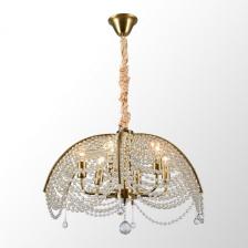 Подвесная хрустальная люстра Lussole Rains LSP-6015 Подвесная хрустальная люстра Lussole Rains LSP-6015