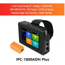 IPC1800plus 4K 5-в-1 TVI AHD CVI Аналоговый IP-тестер камеры видеонаблюдения Встроенный аккумулятор Тестер безопасности Монитор Видео Аудио Тест PTZ IPC1800plus 4K 5-в-1 TVI AHD CVI Аналоговый IP-тестер камеры видеонаблюдения Встроенный аккумулятор Тестер безопасности Монитор Видео Аудио Тест PTZ