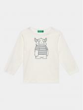 Блуза стандартного кроя United Colors Of Benetton, белый Блуза стандартного кроя United Colors Of Benetton, белый