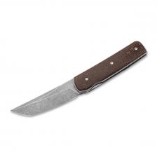 Складной нож Boker Sanjo, сталь VG-10, рукоять микарта, коричневый Складной нож Boker Sanjo, сталь VG-10, рукоять микарта, коричневый