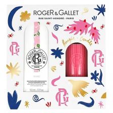 Набор парфюмерии ROGER & GALLET Парфюмерный набор Rose Душистая вода+Свеча Набор парфюмерии ROGER & GALLET Парфюмерный набор Rose Душистая вода+Свеча