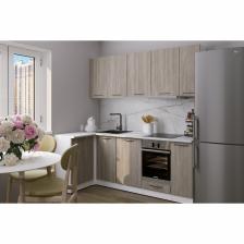Кухонный гарнитур угловой «Фьюджи прайм», 1100x2000 мм, цвет кашемир/джарра/белый Кухонный гарнитур угловой «Фьюджи прайм», 1100x2000 мм, цвет кашемир/джарра/белый