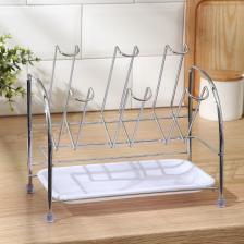 Сушилка для стаканов, 25x13.5x21 см, серая Сушилка для стаканов, 25x13.5x21 см, серая