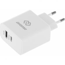 Сетевое зарядное устройство Digma DGW3D 3A PD+QC универсальное белый (DGW3D0F110WH) Сетевое зарядное устройство Digma DGW3D 3A PD+QC универсальное белый (DGW3D0F110WH)