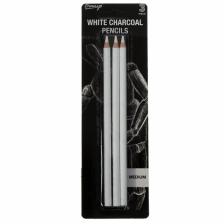 Карандаши угольные, белые, 3 шт. в наборе, средние Карандаши угольные, белые, 3 шт. в наборе, средние
