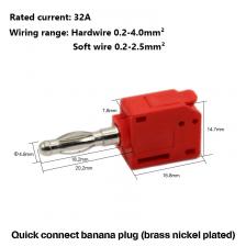 Разъём "банан" YJCAL 4мм 220В Разъём "банан" YJCAL 4мм 220В