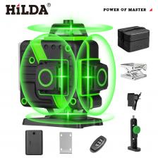 HILDA 3D/4D 12/16 Линий Зеленый Лазерный Уровень HILDA 3D/4D 12/16 Линий Зеленый Лазерный Уровень