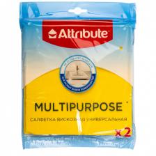 набор салфеток ATTRIBUTE Multipurpose 2шт 38х36см вискоза желтый набор салфеток ATTRIBUTE Multipurpose 2шт 38х36см вискоза желтый