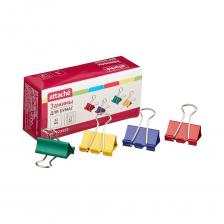 Зажим для бумаг Attache 32 мм., 12 шт., цветные, в картонной коробке 723553 Зажим для бумаг Attache 32 мм., 12 шт., цветные, в картонной коробке 723553