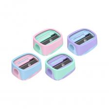 Пластиковая точилка Berlingo Haze 1 отверстие, ассорти, туба BBp_15028 Пластиковая точилка Berlingo Haze 1 отверстие, ассорти, туба BBp_15028