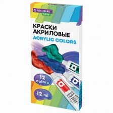BRAUBERG Краски акриловые художественные HOBBY BRAUBERG Краски акриловые художественные HOBBY