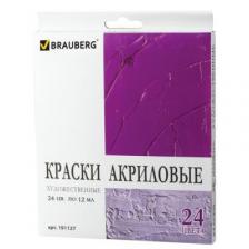 Акриловые краски BRAUBERG ART DEBUT 24 цвета