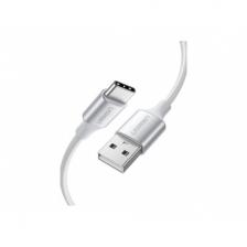 Кабель UGREEN USB A Male - USB C Male, 3A, 0.5м, в оплетке, белый (60130) Кабель UGREEN USB A Male - USB C Male, 3A, 0.5м, в оплетке, белый (60130)