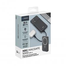 Внешний аккумулятор Deppa NRG MagSafe 5000mAh 20W/LED-дисплей (33664) (черный)