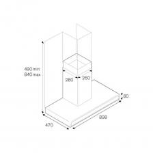 Вытяжки Bertazzoni KG90CONXA