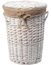 Корзина для белья Wasserkraft Aller WB-106-M белая, средняя Корзина для белья Wasserkraft Aller WB-106-M белая, средняя