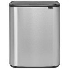 Бак мусорный Brabantia ''Touch Bin Bo'' стальной матовый FPP 2*30л, 221422