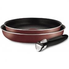 Набор посуды со съемной ручкой Tefal 22/26/ручка 5 INGENIO RED 04175810