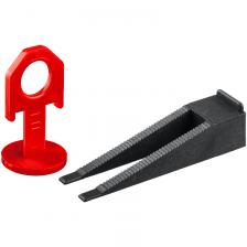 Система выравнивания плитки Зубр 33851-H250 (комплект СВП: 1,0 мм, зажим + клин, 250 + 250 шт) Система выравнивания плитки Зубр 33851-H250 (комплект СВП: 1,0 мм, зажим + клин, 250 + 250 шт)