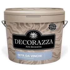 Декоративное покрытие с более выраженным эффектом перламутрового шёлка Decorazza dz seta da vinci sd 001. 5 кг