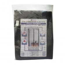 Сетка москитная 2100х1000 мм для двери на магнитах черная Сетка москитная 2100х1000 мм для двери на магнитах черная