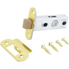 Защелка Аллюр L45-8-PR18 PB (золото; пластик; овальная торцевая планка 18 мм; без ручек) 11730 Защелка Аллюр L45-8-PR18 PB (золото; пластик; овальная торцевая планка 18 мм; без ручек) 11730