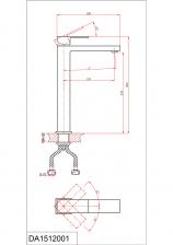 Смеситель для накладной раковины DK Bayern.Liszt (DA1512008) белый Смеситель для накладной раковины DK Bayern.Liszt (DA1512008) белый
