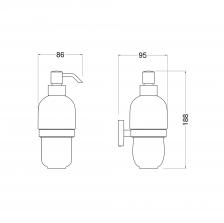 Диспенсер для жидкого мыла Zeegres Z.FANO (25109201) Диспенсер для жидкого мыла Zeegres Z.FANO (25109201)