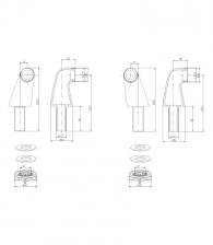 Переходник для установки настенного смесителя на борт ванны, комплект LEMARK LM8556BR, бронза Переходник для установки настенного смесителя на борт ванны, комплект LEMARK LM8556BR, бронза